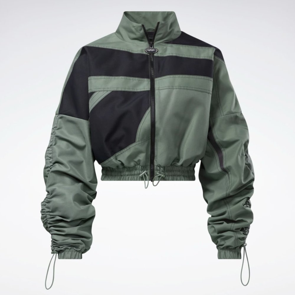 NWT Cardi B X Reebok Hunter Grn Oversized Jacket